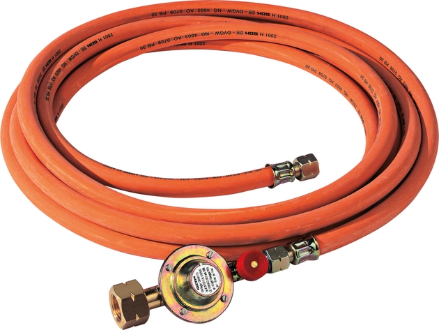 GOK Regler-Schlauch-Set 12kg/h 4bar/SBS Komb.A x G3/8LH UEM HD6,3x5-10000