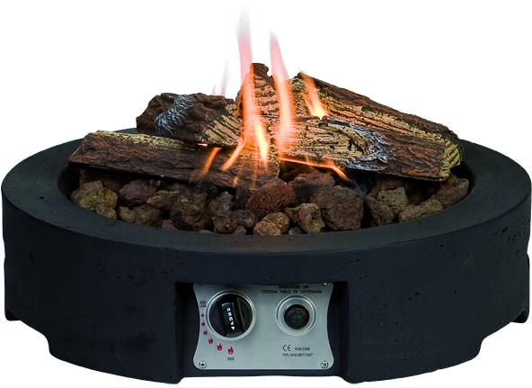 HAPPY COCOONING Feuertisch Tondo Piatto Gartenkamin mit Gas