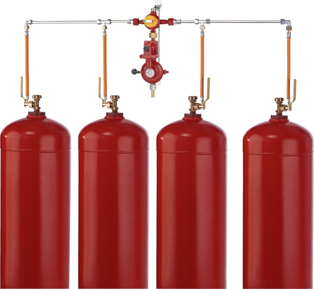 GOK 4-Flaschenanlage / automatisch / 50 mbar / 4 kg/h 