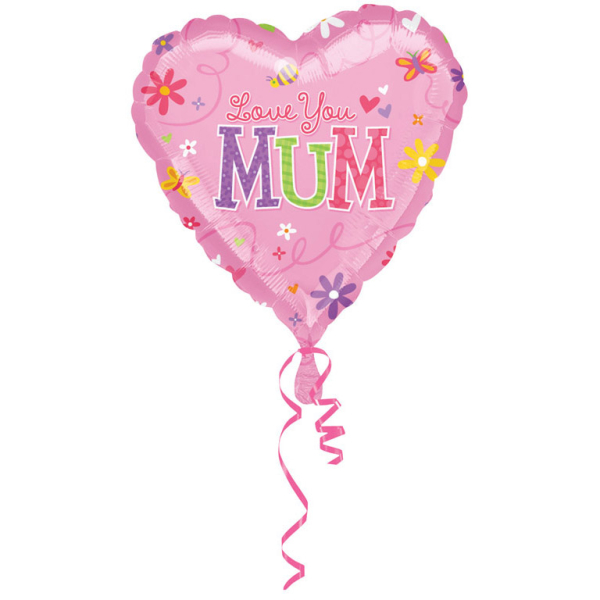 Folienballon Love You Mum
