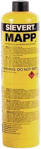 Sievert Mapp Gas Kartusche Flasche 222183 788ml. für PowerJet Zyklonbrenner 870601