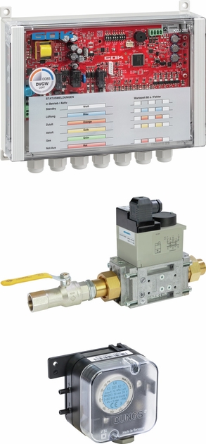 Küchenabgassicherung - Abgasabführung-Überwachung-System Typ EMS