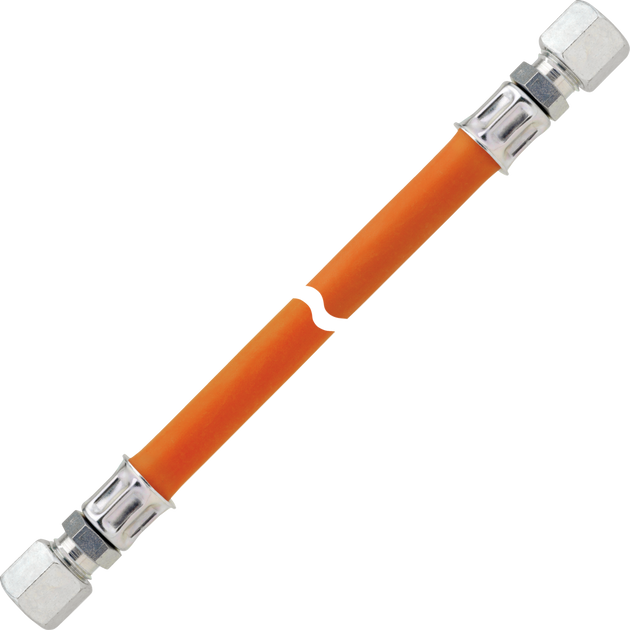 Schlauchleitung Gas PS10bar KST bds. RVS8 x 400