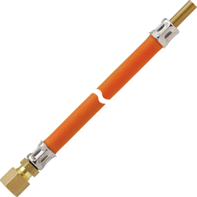 Schlauchleitung Gas PS10bar RVS8 x RST8 x 1000 MS