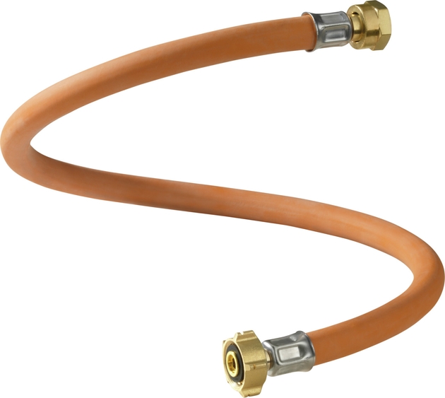 GOK Caramatic ConnectBasic PS 30 bar – Hochdruck-Schlauchleitung 450 mm für französische Gasflaschen (Shell-F x M20x1,5), für Wohnmobil & Wohnwagen