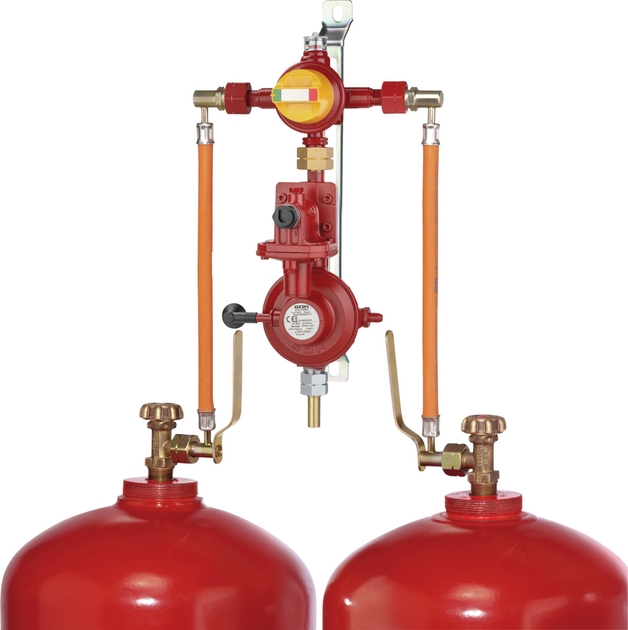 GOK 2-Flaschenanlage / automatisch / 50 mbar / 4 kg/h